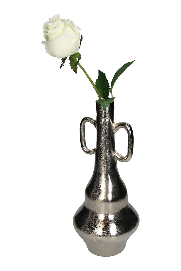 Obývacia izba a spálňa Dekoratívna váza home & lifestyle 33 x 14 x 14 cm KAL.3784 sivá