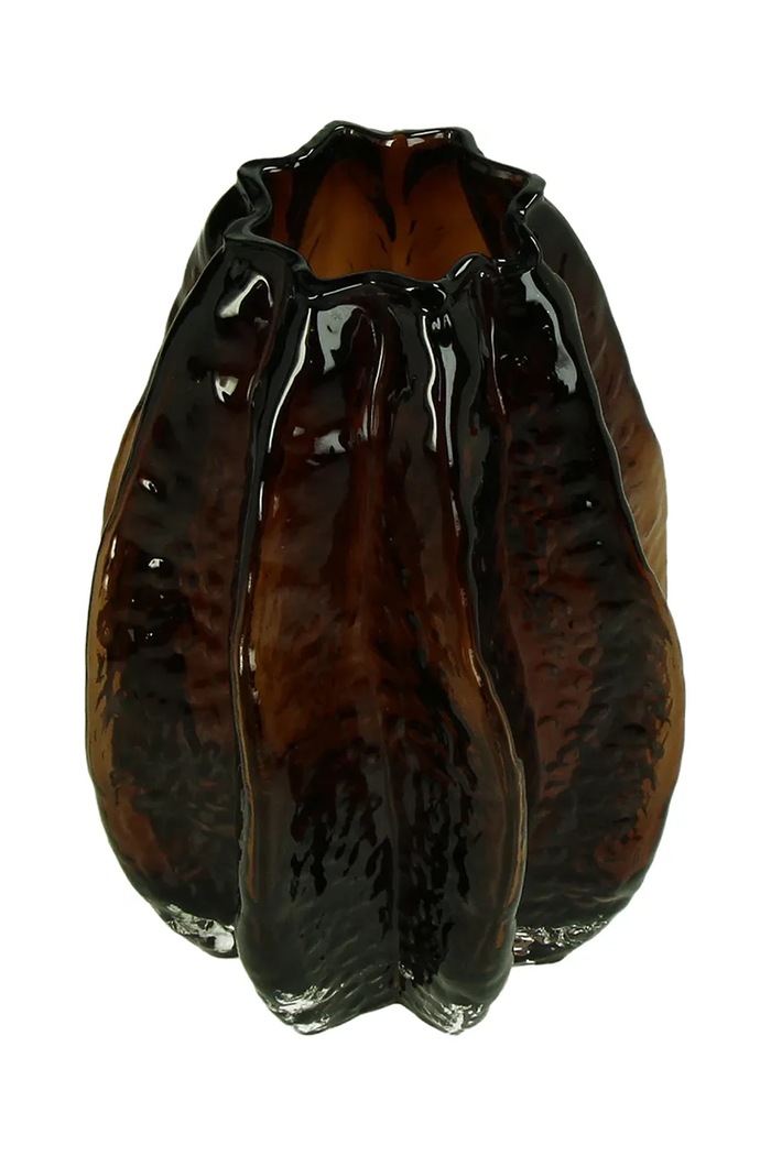 Dekoratívna váza home & lifestyle 35 x 16 x 16 cm čierna KAL.7175