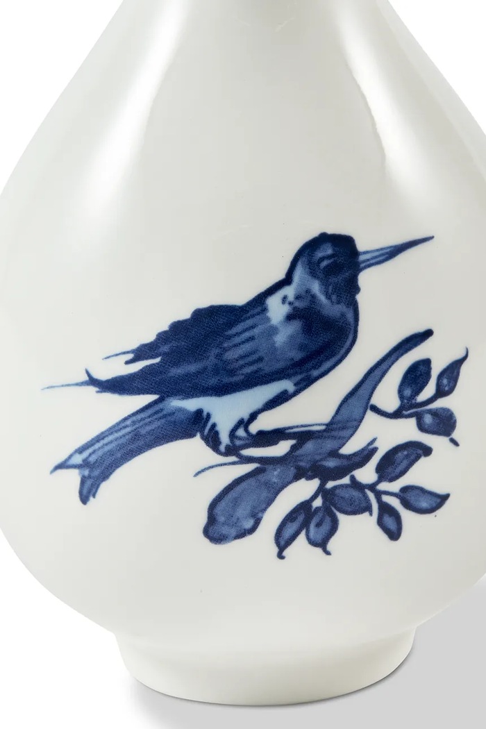 Декоративна ваза Pols Potten small bird 8,7 x 17 cm 230.205.437 бял