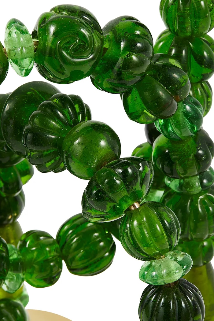 Dekoračný svietnik Pols Potten Beads 33 x 38 x 12 cm 390.225.203 zelená
