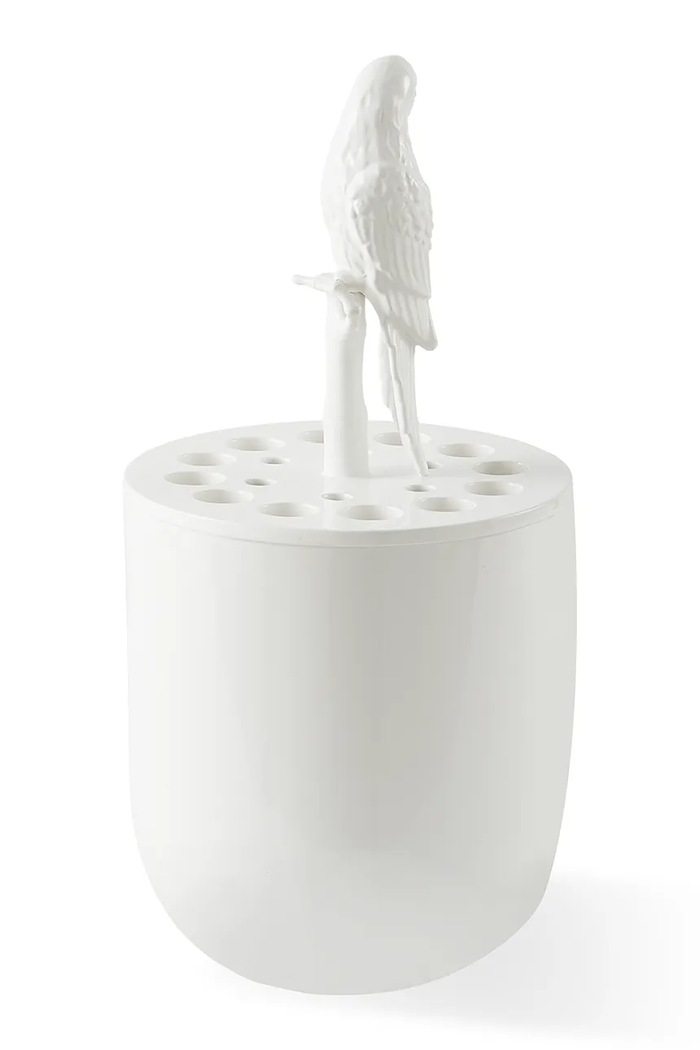 Pols Potten vază decorativă bird watching 23,5 x 51 cm alb 240.205.123
