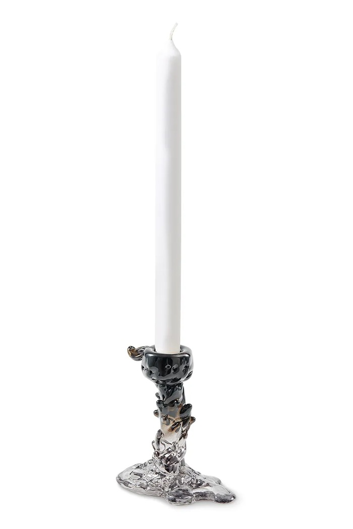 Декоративен свещник Pols Potten Drip S/14 x 8 cm 140.225.092 сив AA00
