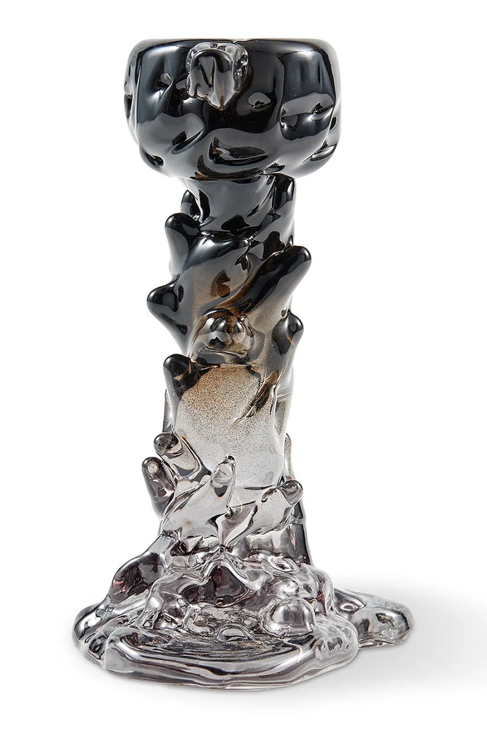 Декоративен свещник Pols Potten Drip S/14 x 8 cm сив 140.225.092