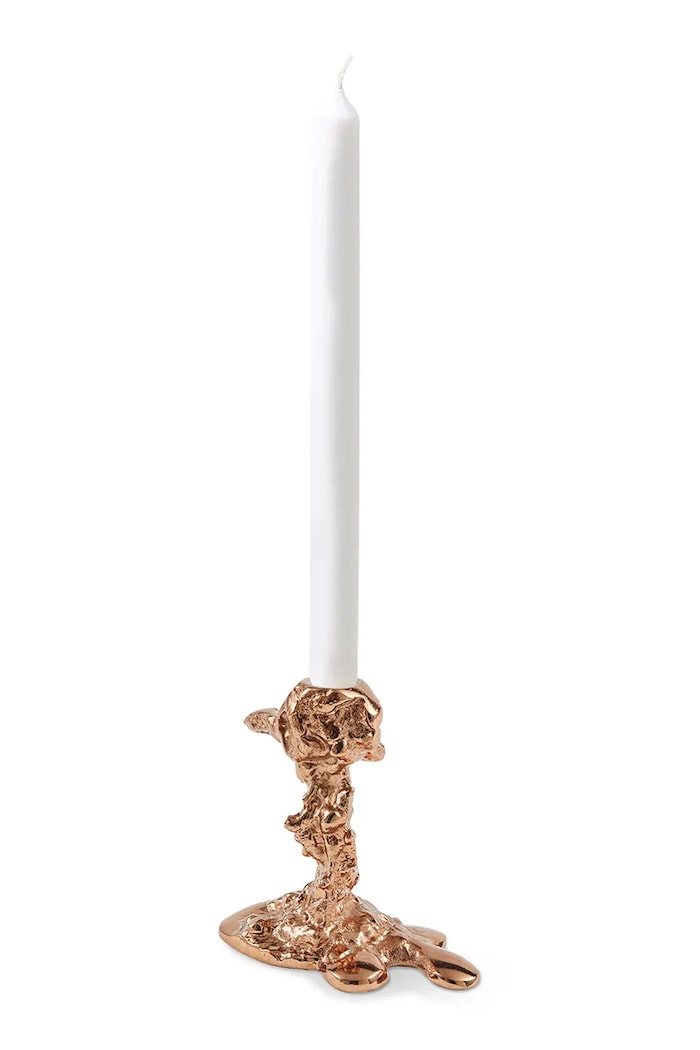 Pols Potten dekoratív gyertyatartó Drip S/14 x 8 cm 390.225.205 narancssárga AA00