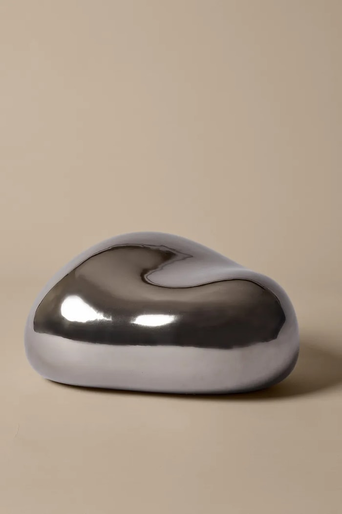 Dekorativna figura ferm LIVING Bellure Piece 26 x 18 cm 1104271969 siva AA00