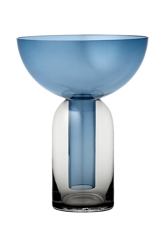 Dekoratívna váza AYTM Torus 19,5 cm tmavomodrá 502809001011