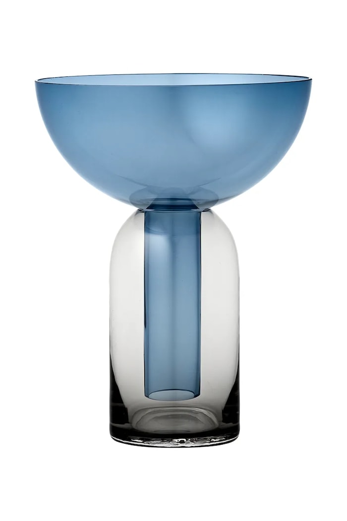Dekoratívna váza AYTM Torus 19,5 cm tmavomodrá 502809001011
