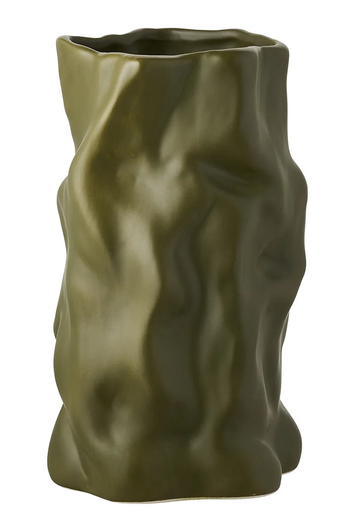 House Nordic wazon dekoracyjny 15 x 25,5 cm zielony 4441794
