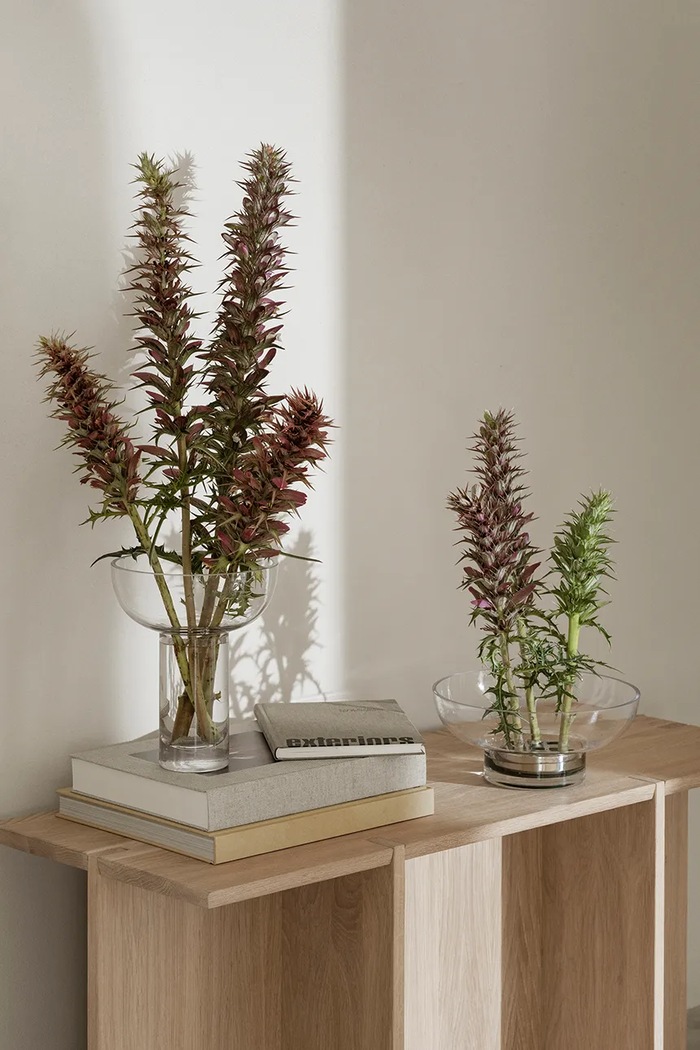 Dekoratívna váza Blomus Miyabi L/20 x 17 cm B64741 priesvitná AA00