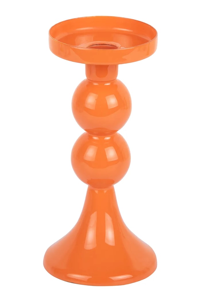 Dekoračný svietnik Present Time Funky M/19,5 cm oranžová PT4262OR