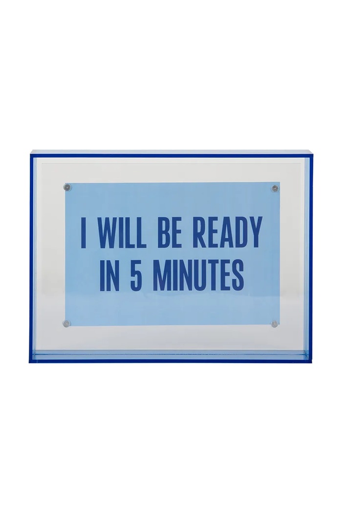 Fotorámeček Present Time Gayo M/19 x 14 cm PT4325DB modrá AA00