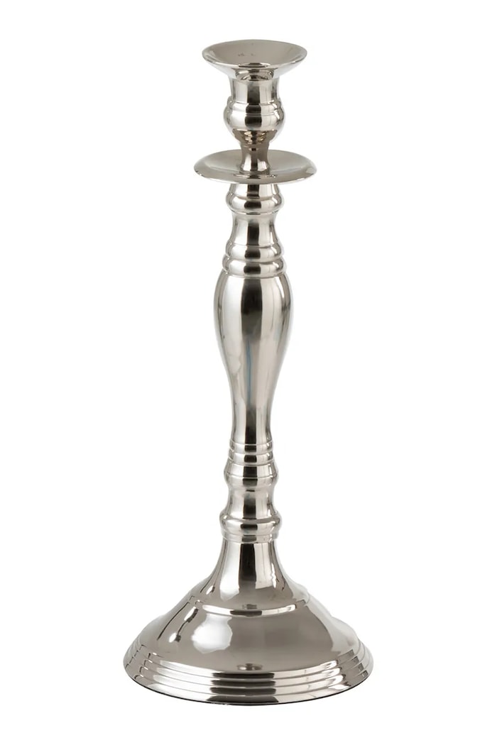 J-Line sfeșnic decorativ 13 x 13 x 34 cm gri 19170
