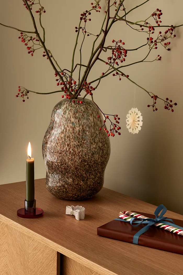 Obývacia izba a spálňa Dekoratívna váza Hübsch Miro 29 cm 281506 viacfarebná