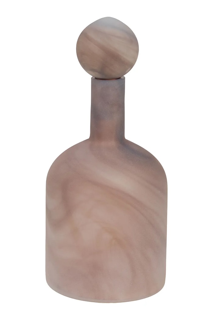 Διακοσμητικό βάζο home & lifestyle 40 cm καφέ 168798