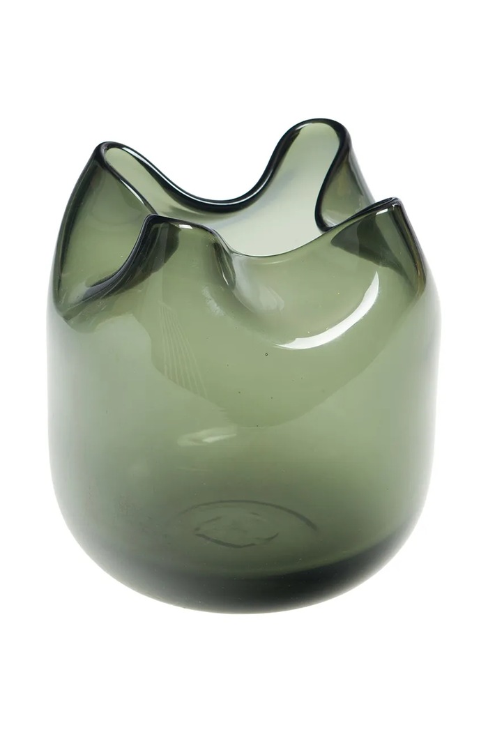 Διακοσμητικό βάζο home & lifestyle 16.8 cm πράσινο 168059