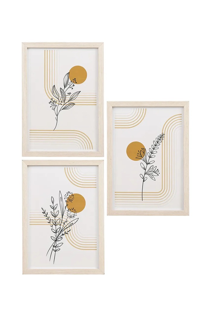House Nordic ramka na zdjęcie Madison 30 x 21 x 1,5 cm 3-pack beżowy 4981012