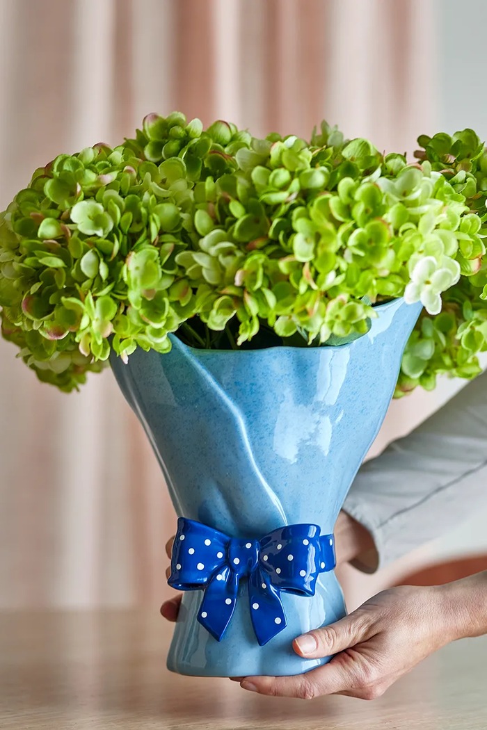 Декоративна ваза Bloomingville Belivia 28,5 cm Bloomingville 82063171 блакитний