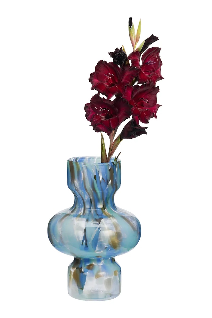Madam Stoltz vază decorativă din sticlă colorată 14 x 22 cm EV.35848 multicolor AA00