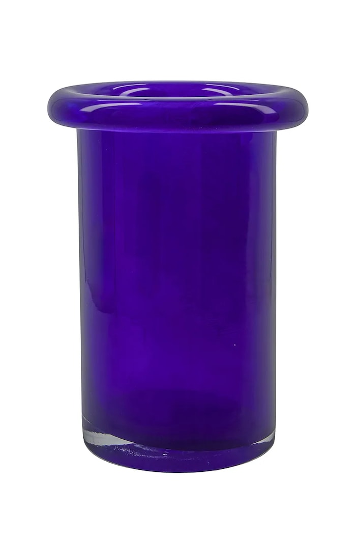 House Doctor vază decorativă din sticlă colorată 23 cm bleumarin 900001280