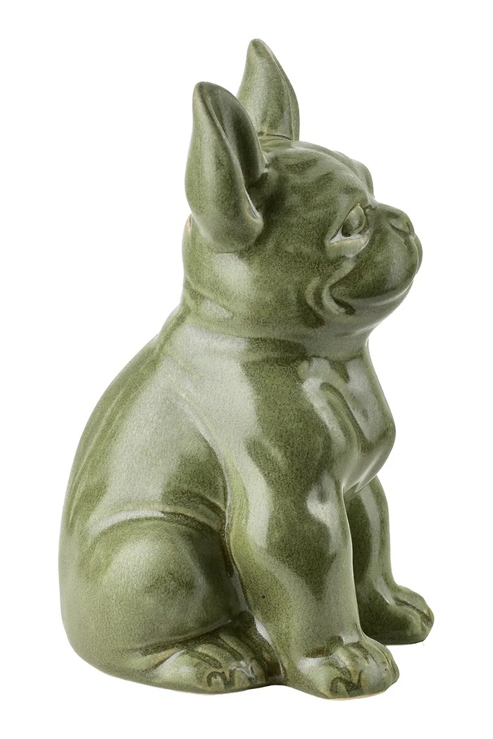 Inne salvadanaio decorativo in ceramica smaltata 12 x 14 x 22 cm HTTS1462 verde AA00