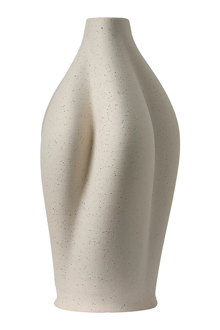 AYTM βάζο διακοσμητικό με κεραμικό 13,8 x 30 cm 510670058012 μπεζ AA00
