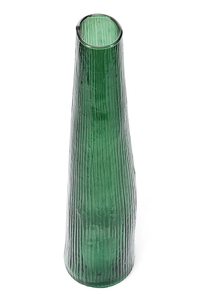 S|P Collection vaza dekorativna iz barvanega stekla 9 x 40 cm 855015 zelena AA00
