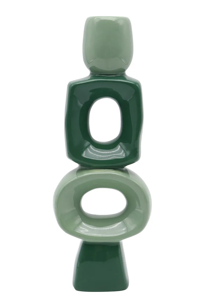 Qué Rico vaza ukrasna od dolomita 7,5 x 4 x 20 cm zelena 148.01492