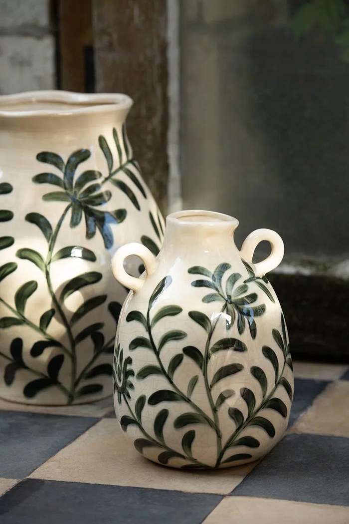 Living și dormitor J-Line vază decorativă din ceramică 63151 multicolor