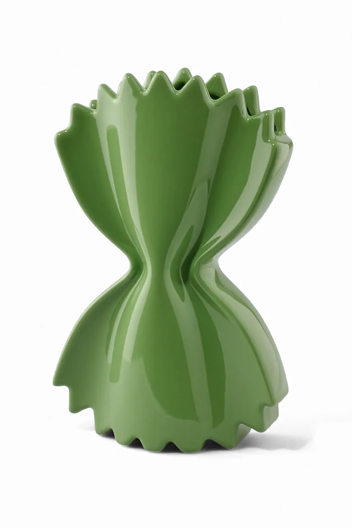 Fluid Market váza dekoratívna z keramiky 50 x 260 x 160 cm zelená AAVSEPASTAGREEN