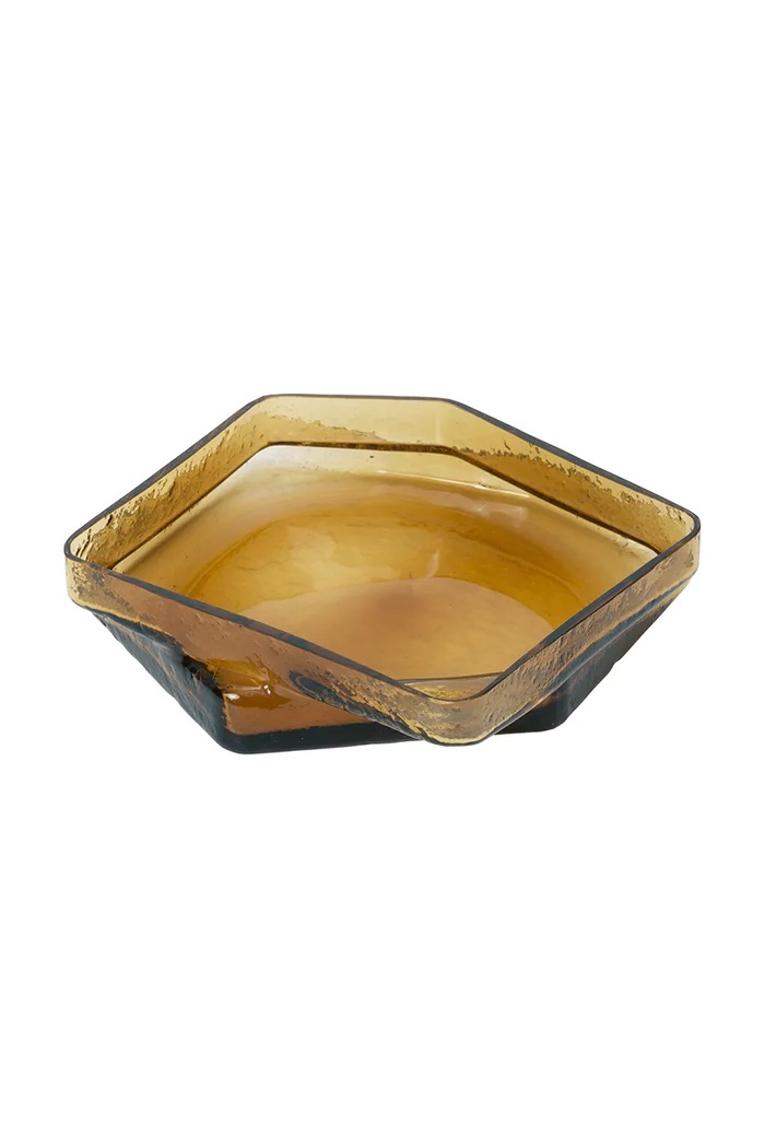 Ferm Living pladanj ukrasni od bojanog stakla 7 x 30 x 29 cm 1104272516 zlatna AA00