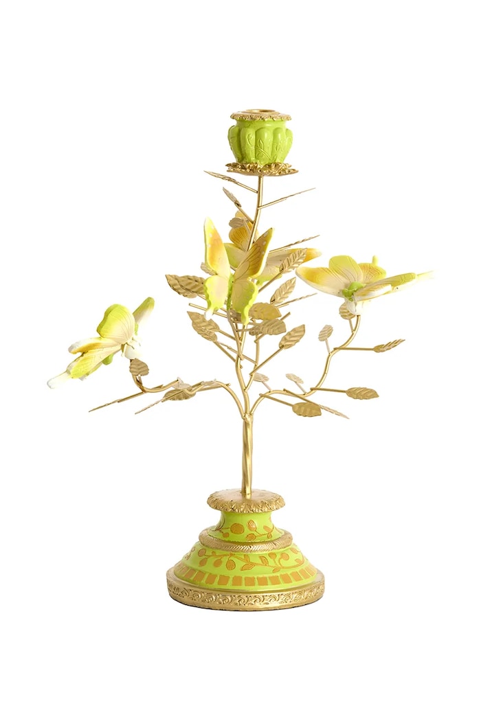 Light & Living sfeşnic decorativ din metal 35,5 x 18 x 37,5 cm 6085476 verde AA00