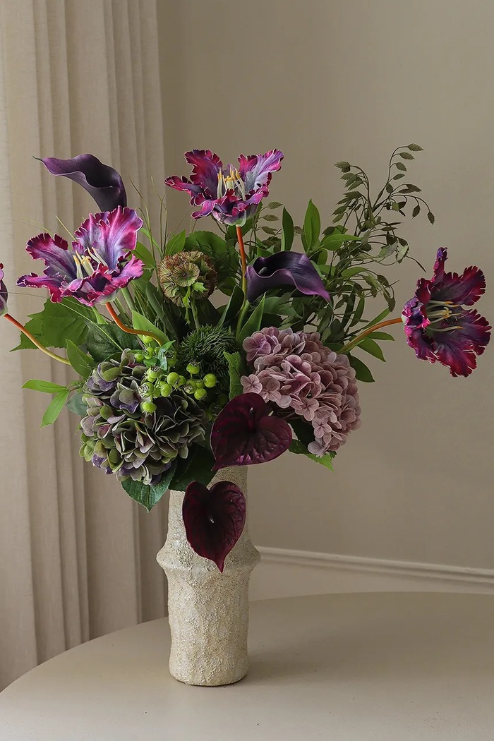 Salon i sypialnia Botané Sztuczny bukiet dekoracyjny 90 x 30 cm BOT.FA26.BOU.037 fioletowy