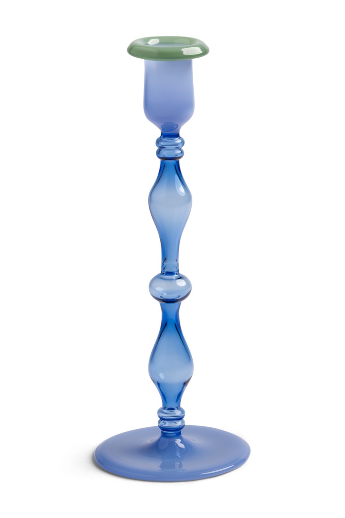 &k amsterdam Sfeşnic decorativ din sticlă borosilicată Salto L albastru 2156.02