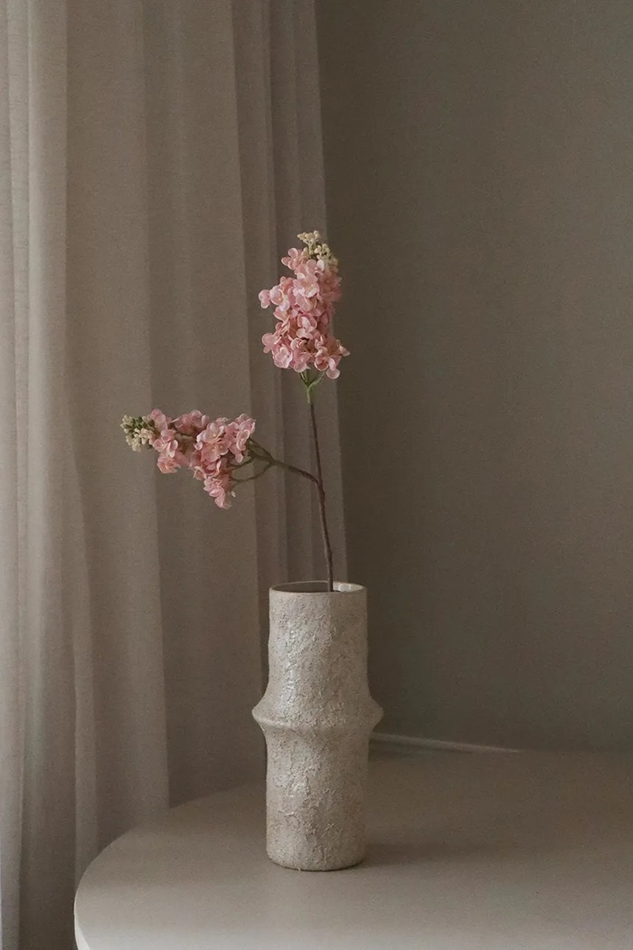 Salon i sypialnia Botané Sztuczne kwiaty dekoracyjne 65 x 7 cm BOT.LP.LILAC.002 różowy