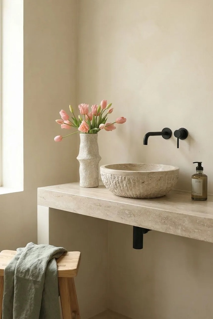 Botané Sztuczny bukiet dekoracyjny 47 x 18 cm BOT.BOU.165 różowy AA00