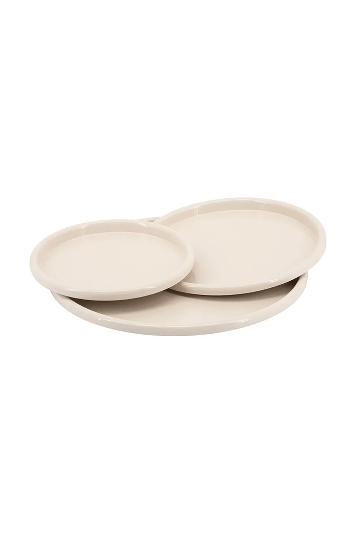 By-Boo zestaw tac dekoracyjny z metalu 260106 beżowy AA00
