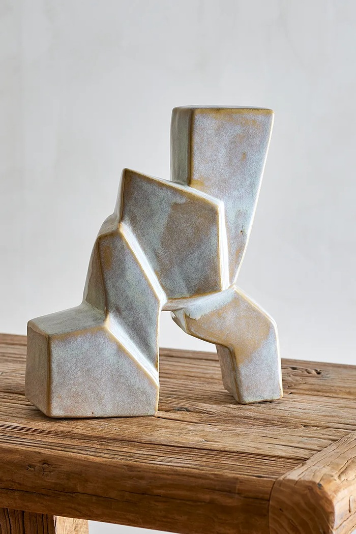 Bloomingville βάζο διακοσμητικό με κεραμικό 23 x 26,5 x 9 cm ροζ 82063465