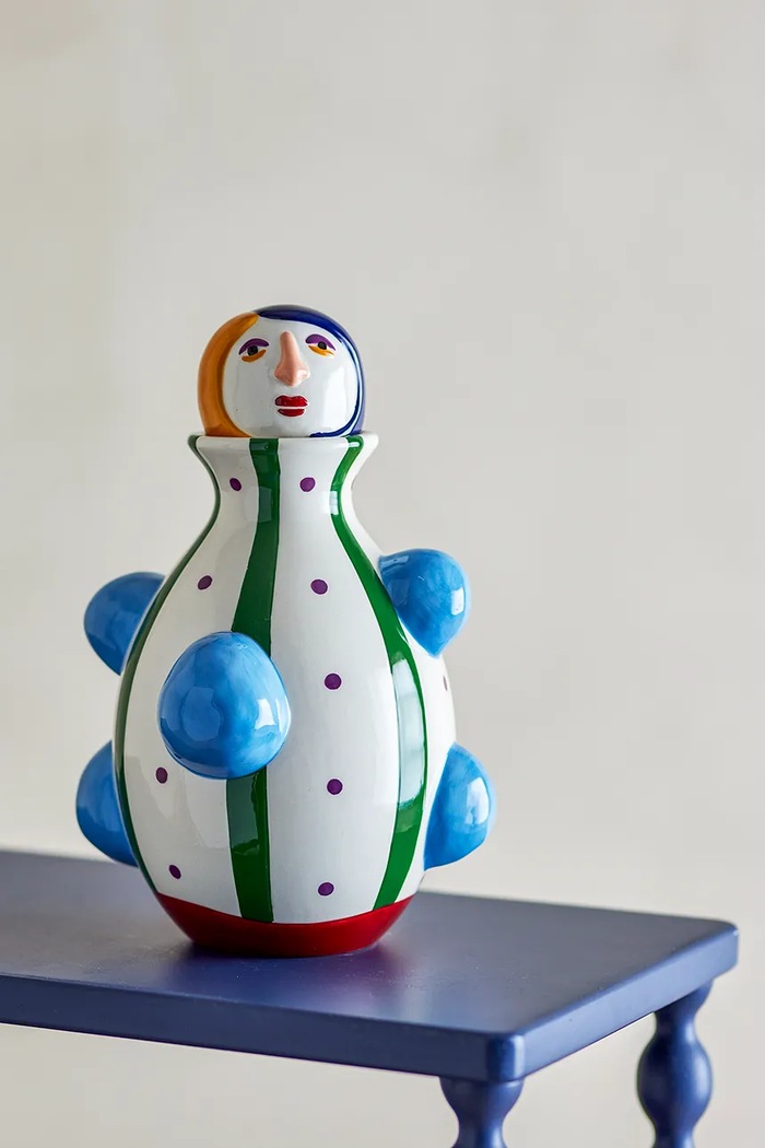 Гостиная и спальня Bloomingville ваза декоративная из доломита 20,5 x 33 cm 82063410 мультиколор