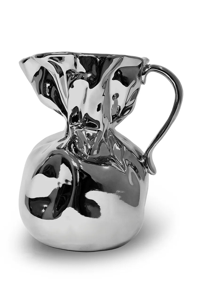 Byon Wazon dekoracyjny z porcelany 17 x 23,5 x 26 cm szary 5260906815