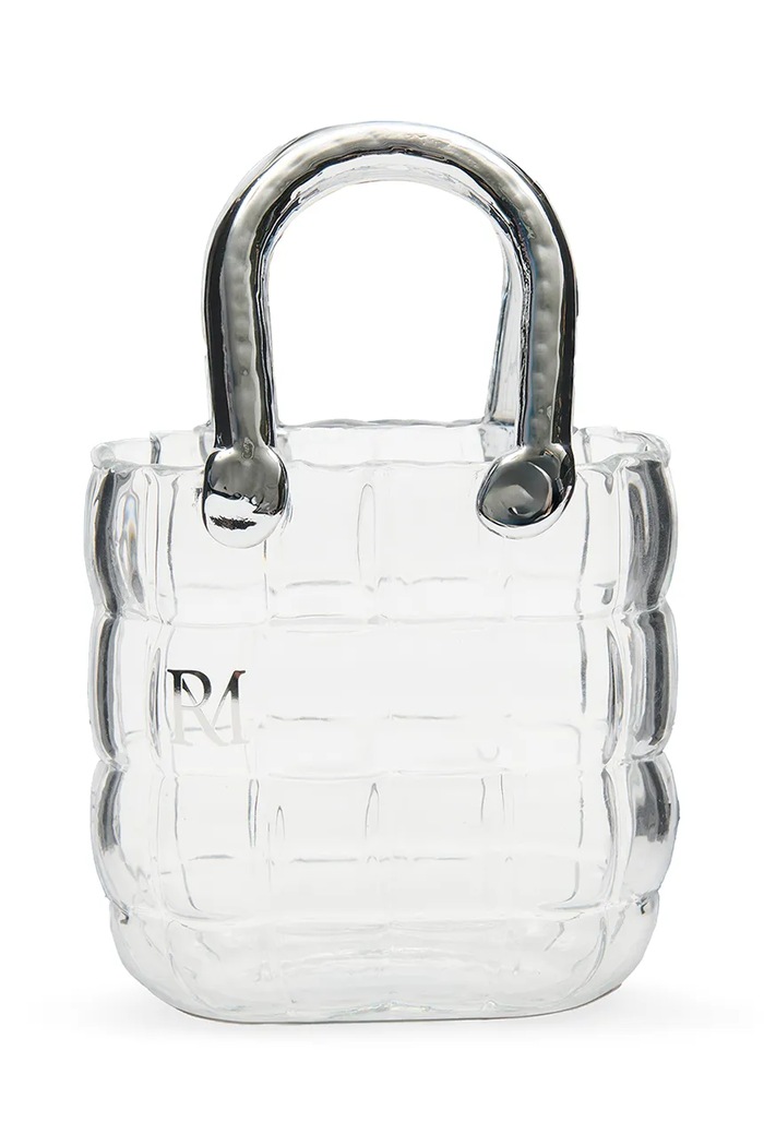 Riviera Maison wazon dekoracyjny ze szkła 14,5 x 8 x 22 cm transparentny 575580