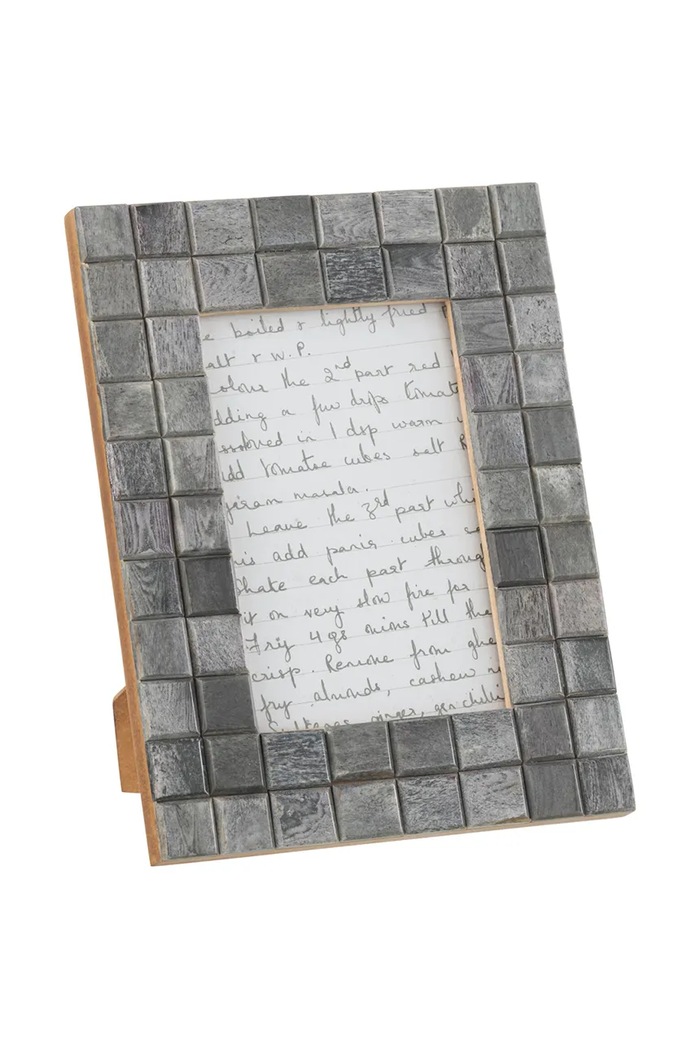 J-Line okvir dekorativni lesen 21 x 16 cm siva 26890.