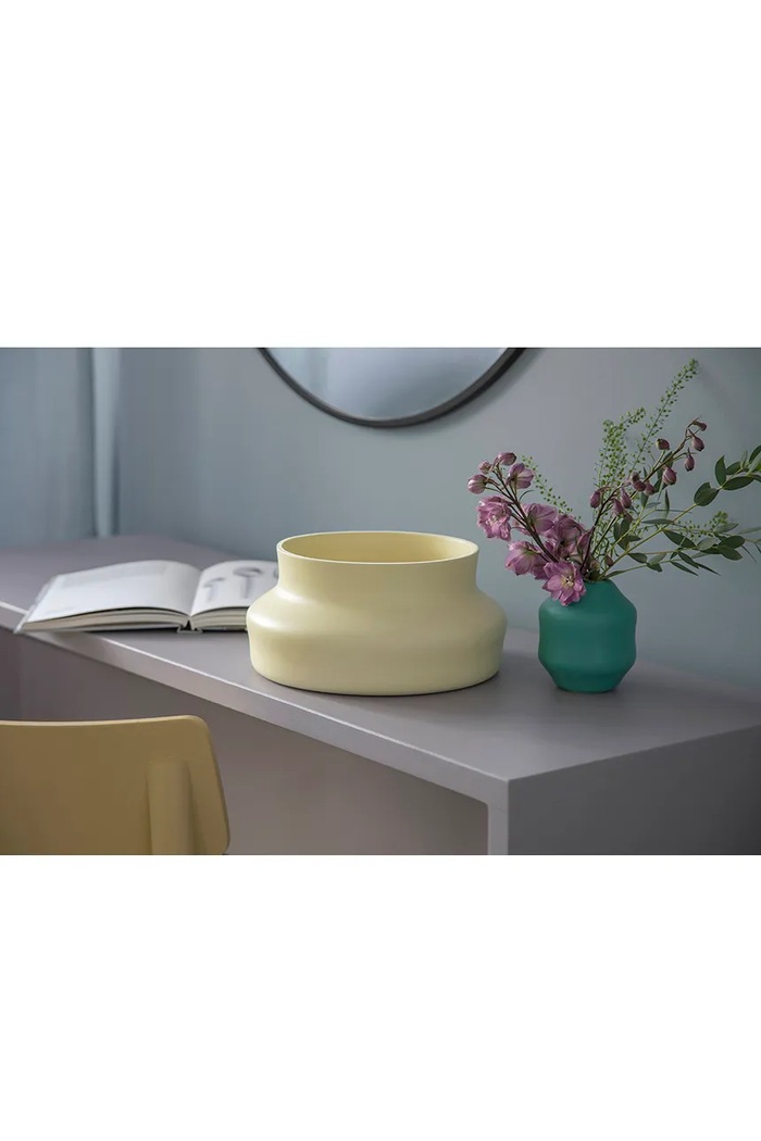 Gense wazon dekoracyjny z ceramiki 25 x 12 cm żółty 30082