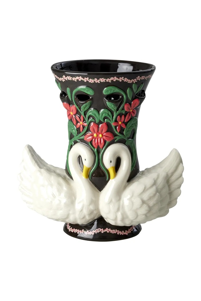 Rice wazon dekoracyjny z ceramiki 18,5 x 32 x 29,5 cm multicolor CEVAS.SWANS