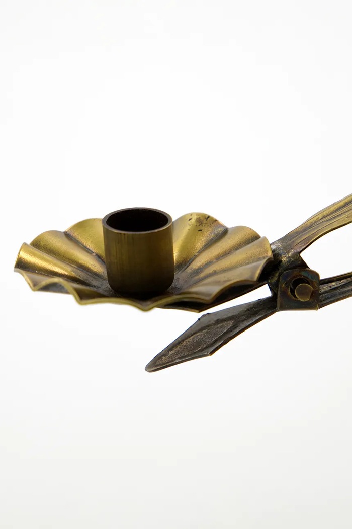 House Doctor Zestaw świeczników dekoracyjnych z metalu 10 cm 900002578 żółty AA00