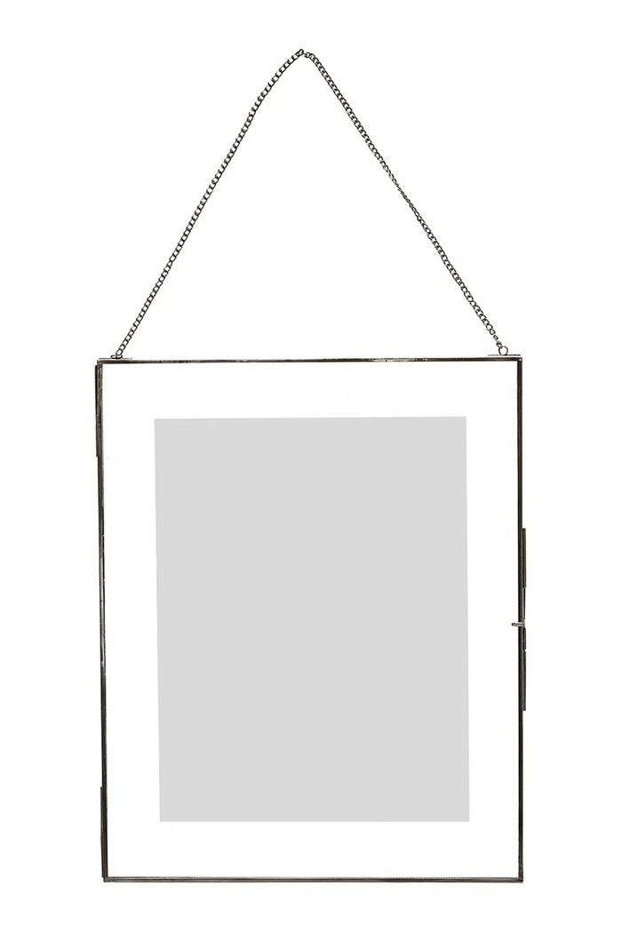 Hübsch ramka ścienna ze szkła 41 x 51 cm czarny 670304