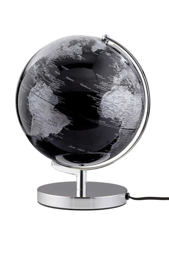 Troika globus dekoracyjny LED z tworzywa sztucznego 25 x 25 x 32 cm czarny TRG2511C.BKSI.CH