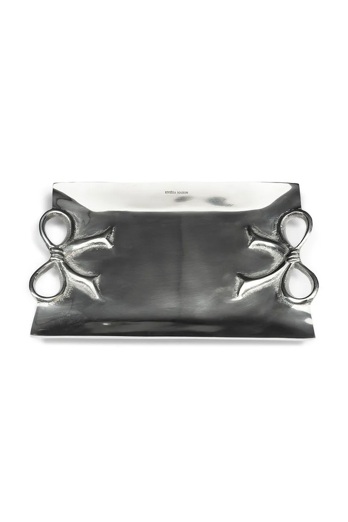 Riviera Maison pladenj za serviranje iz aluminija siva 582650