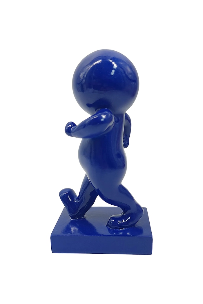 Living și dormitor Present Time figurină decorativă din plastic PT4410BL bleumarin