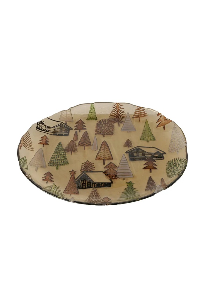 Boltze Farfurie decorativă Nelas 28 cm multicolor 2069819