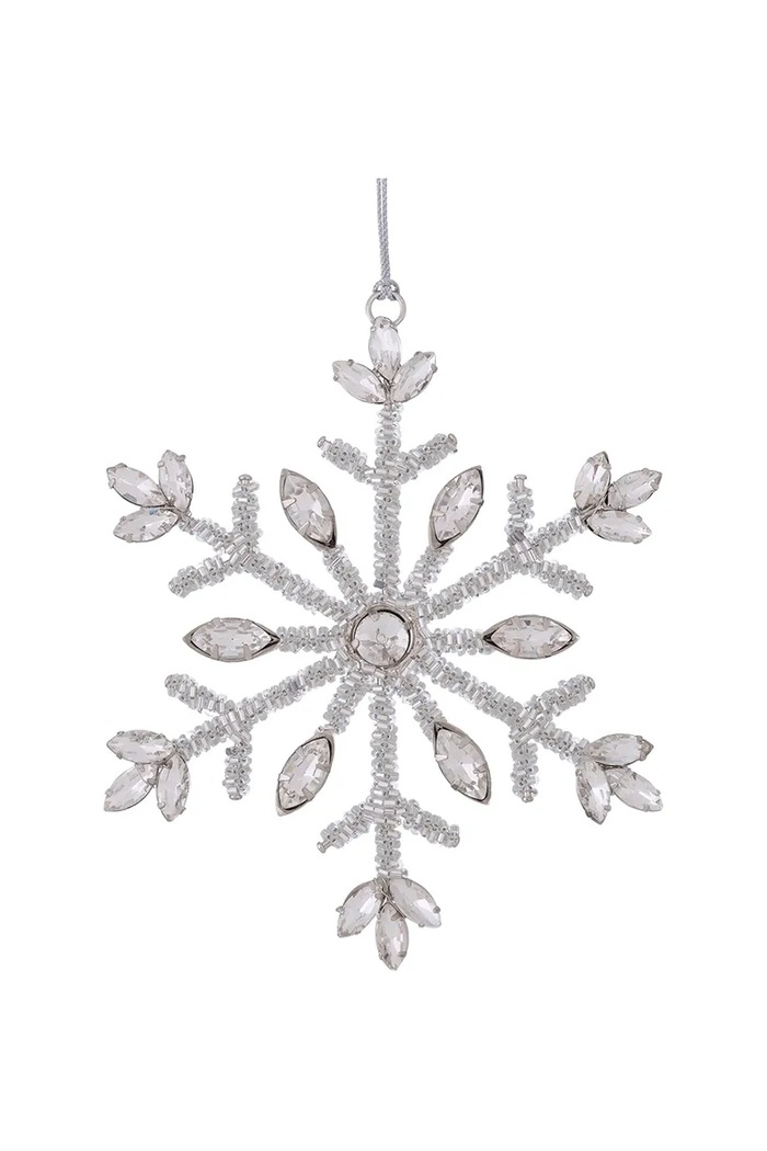 Коледен медальон Boltze Salju 5,5 cm сив 2063084